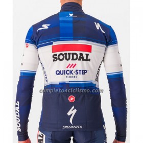 Maglia 2023 Soudal Quick-Step Manica Lunga Blu Bianco